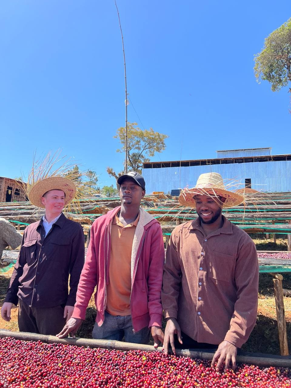 Station team at the raised beds